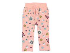Small Rags sweatpants coral cloud flowers